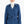 Double Breasted Buttoned Trench Coat with Epaulettes - Indigo