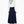 Plus Size Pleat Detailed Skirt - Navy Blue