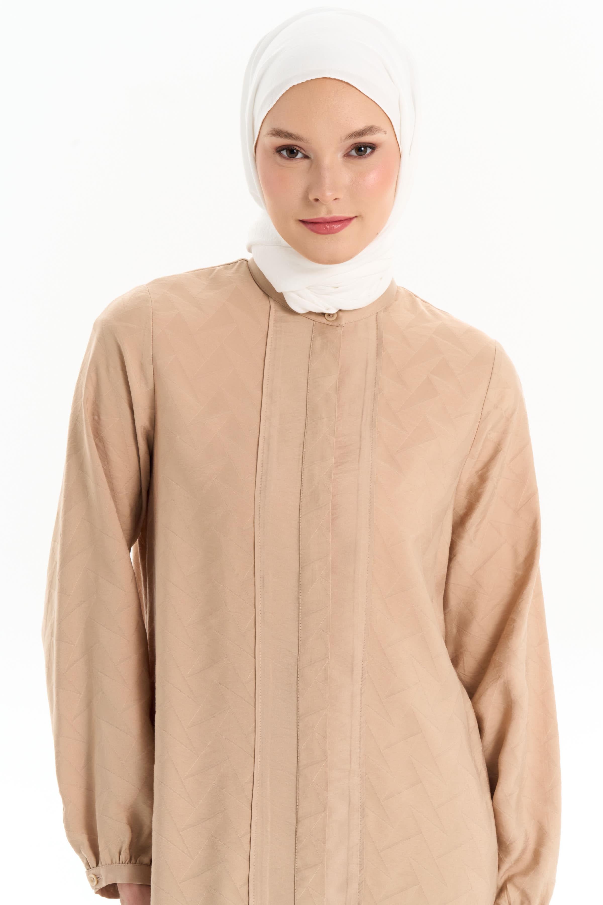 Garnili Tunik Pantolon Takım - Camel TUĞBA