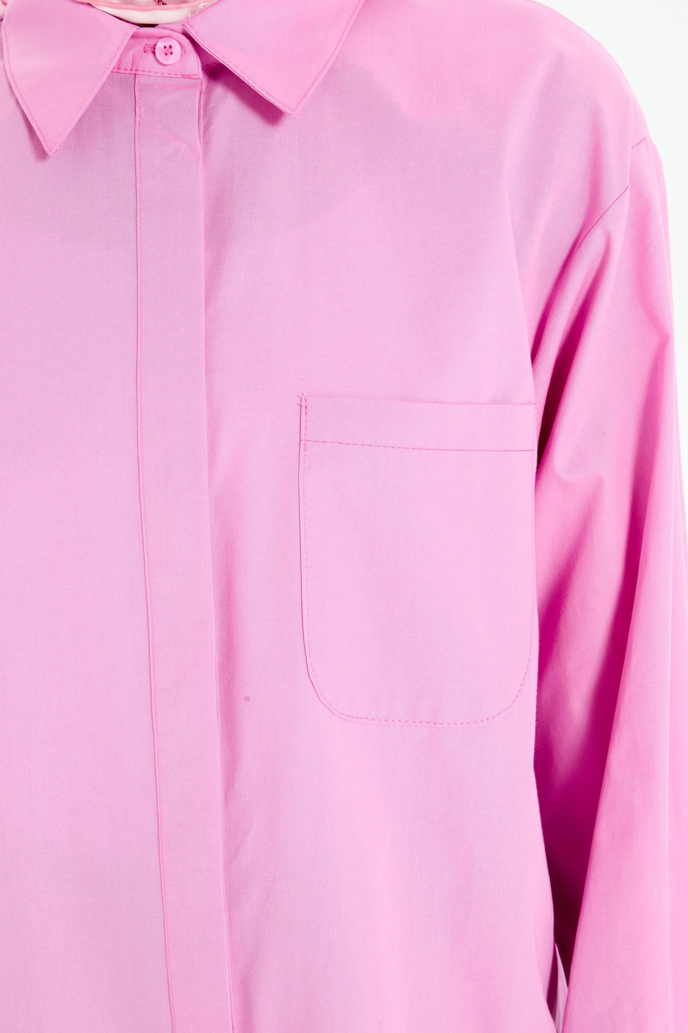 Oversize Cepli Tunik - Pembe TUĞBA