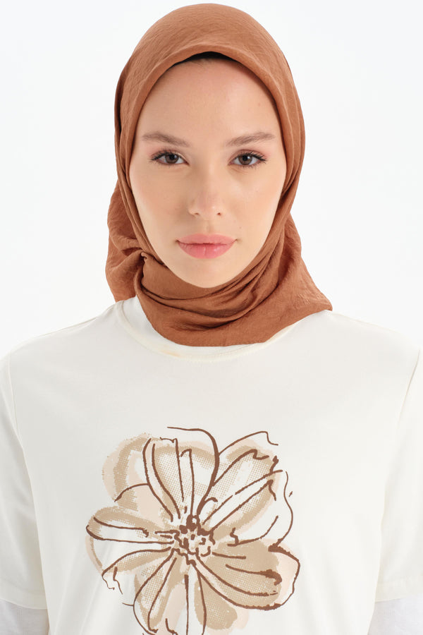 Star Comfort Scarf - Brown