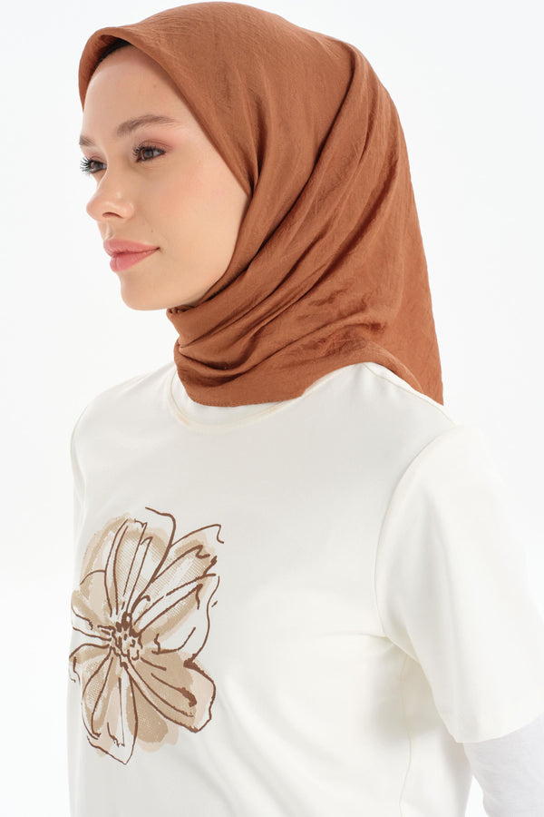 Star Comfort Scarf - Brown