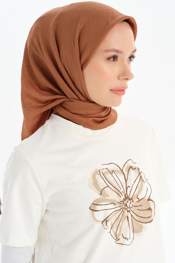 Star Comfort Scarf - Brown