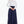 High Waist Belted Flared Skirt - Navy Blue