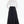 High Waist Belted Flared Skirt - Black