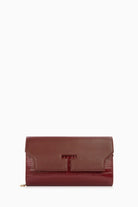 Zincir Askılı Clutch Çanta - Bordo TUĞBA